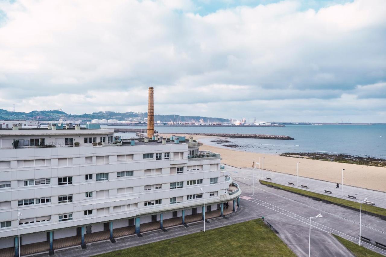 El Sexto De La Playa + Parking Gratis Appartement Gijón Buitenkant foto