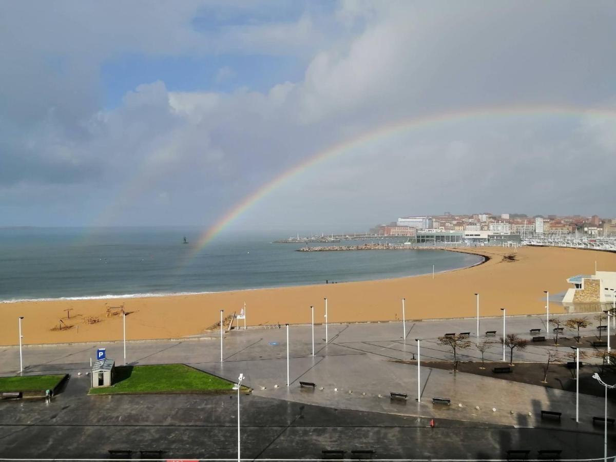El Sexto De La Playa + Parking Gratis Appartement Gijón Buitenkant foto